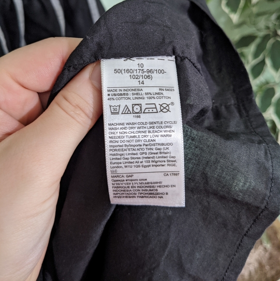 NWT Gap Button Front Striped Midi Dress - Picture 11 of 13